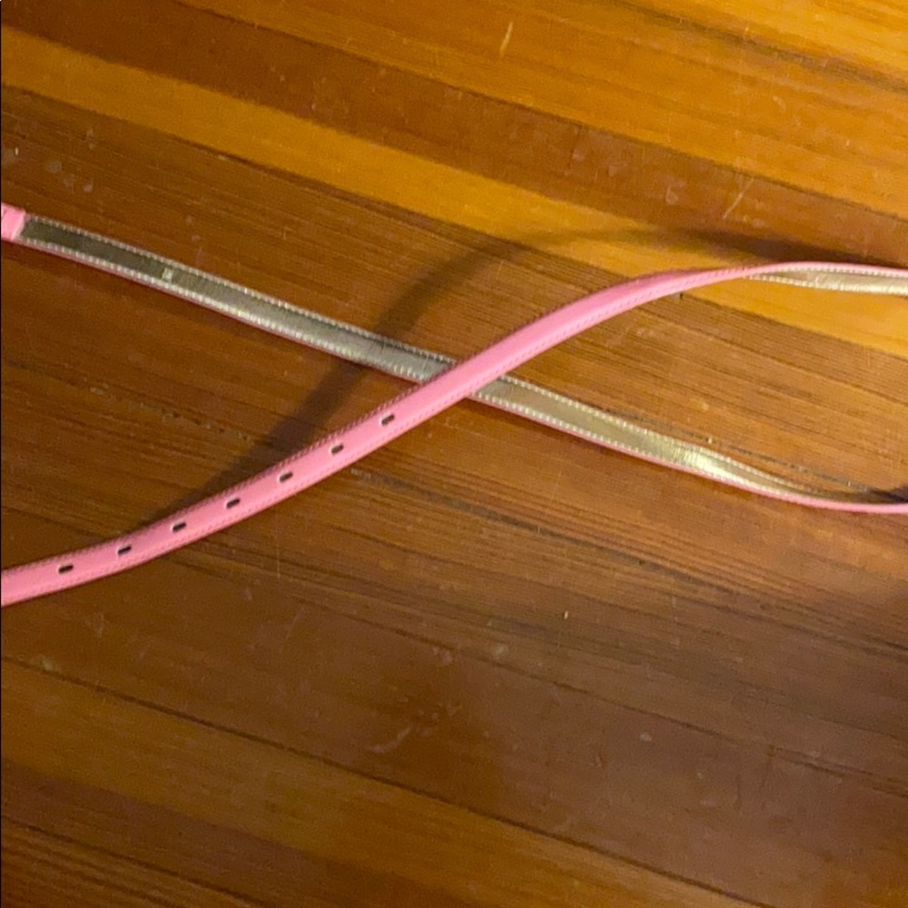 Light pink thin Jcrew belt size medium